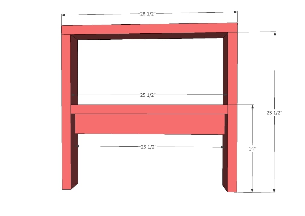 Ana white deals one arm sectional